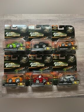 Jada 1:43 SMALL BLOCKS 25 Years of Fast & Furious Complete set of 6. Eclipse Etc